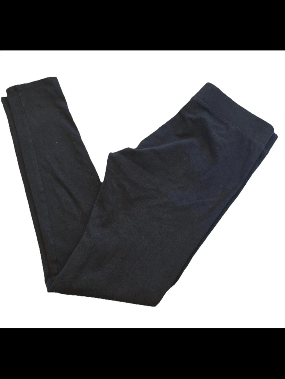 PACT Black Organic Cotton Stretch Leggings Size M - Picture 3 of 4